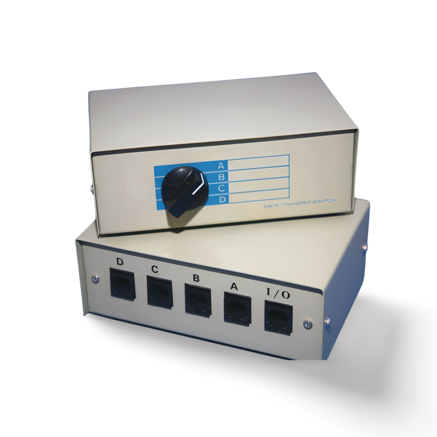 RJ45 ABCD 4 Way Switch Box Rotary Manual | SolutionCables.com